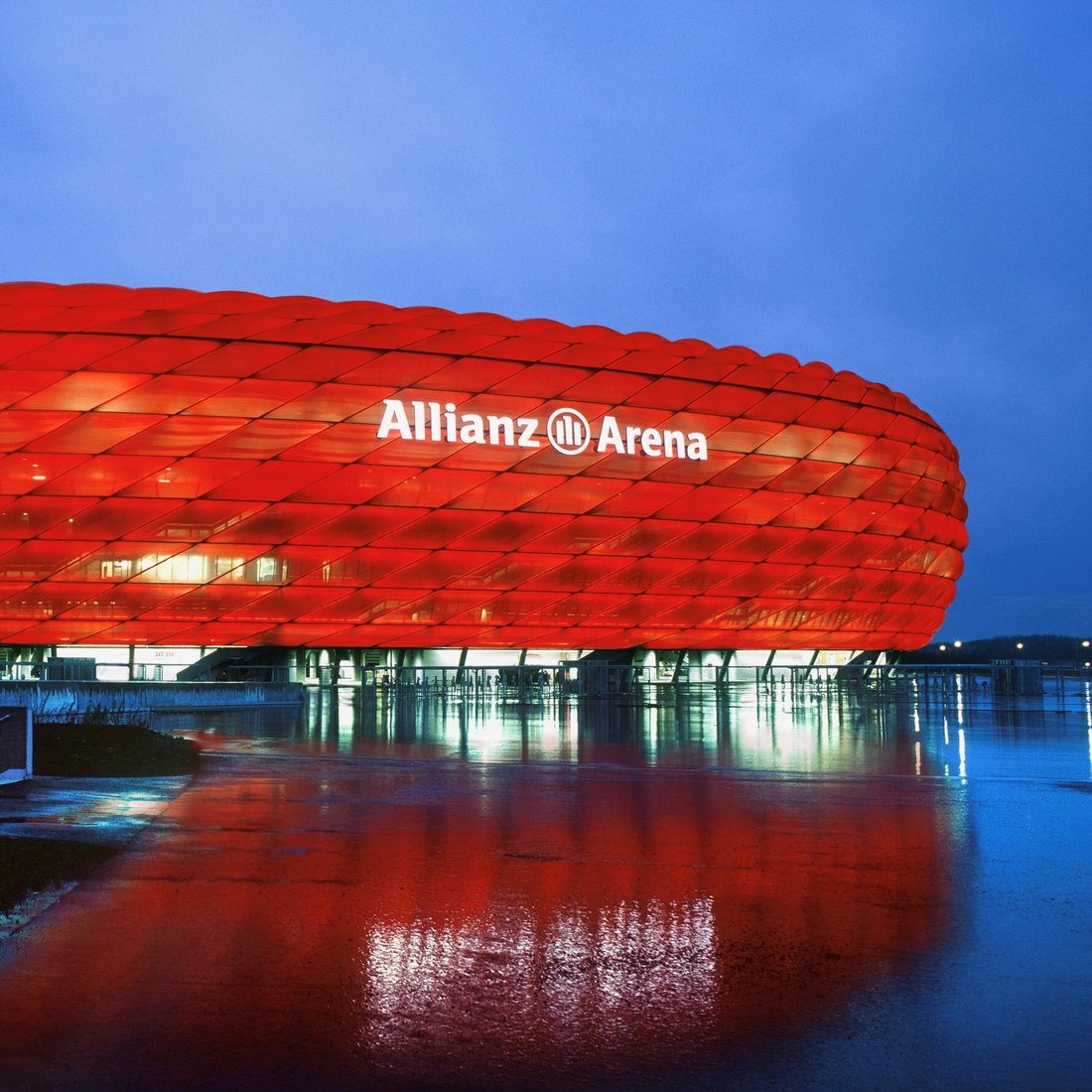 Allianz Arena illuminated
