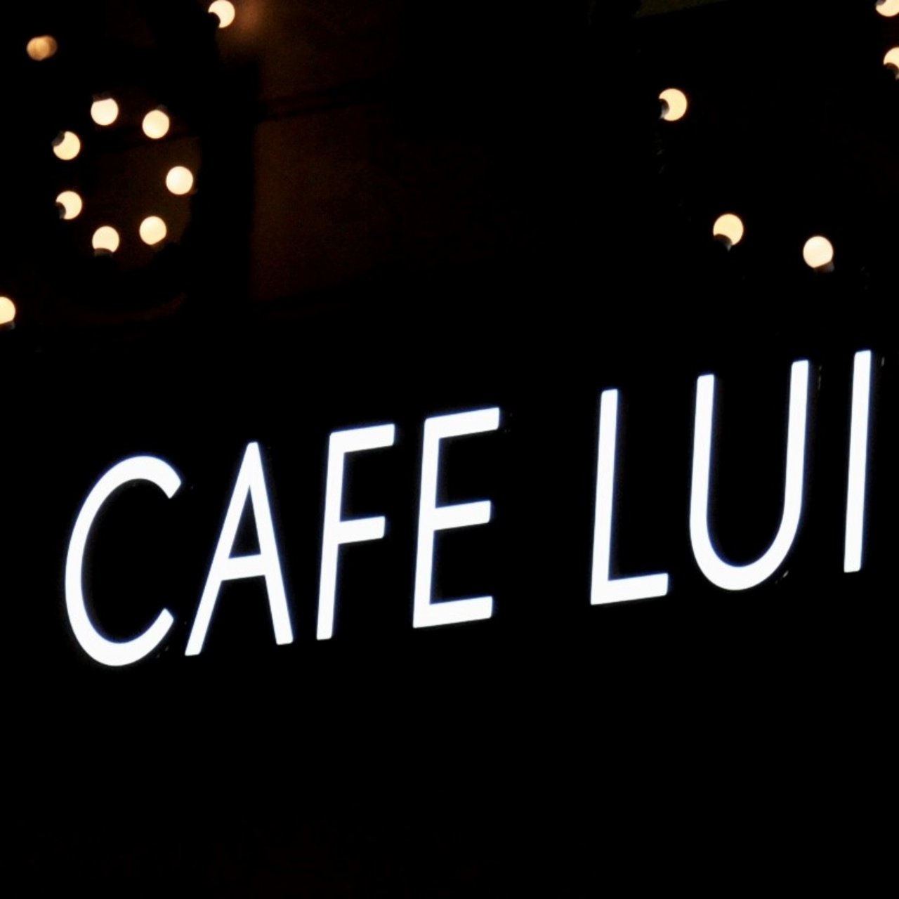 LED full acrylic letters cafe Luitpold