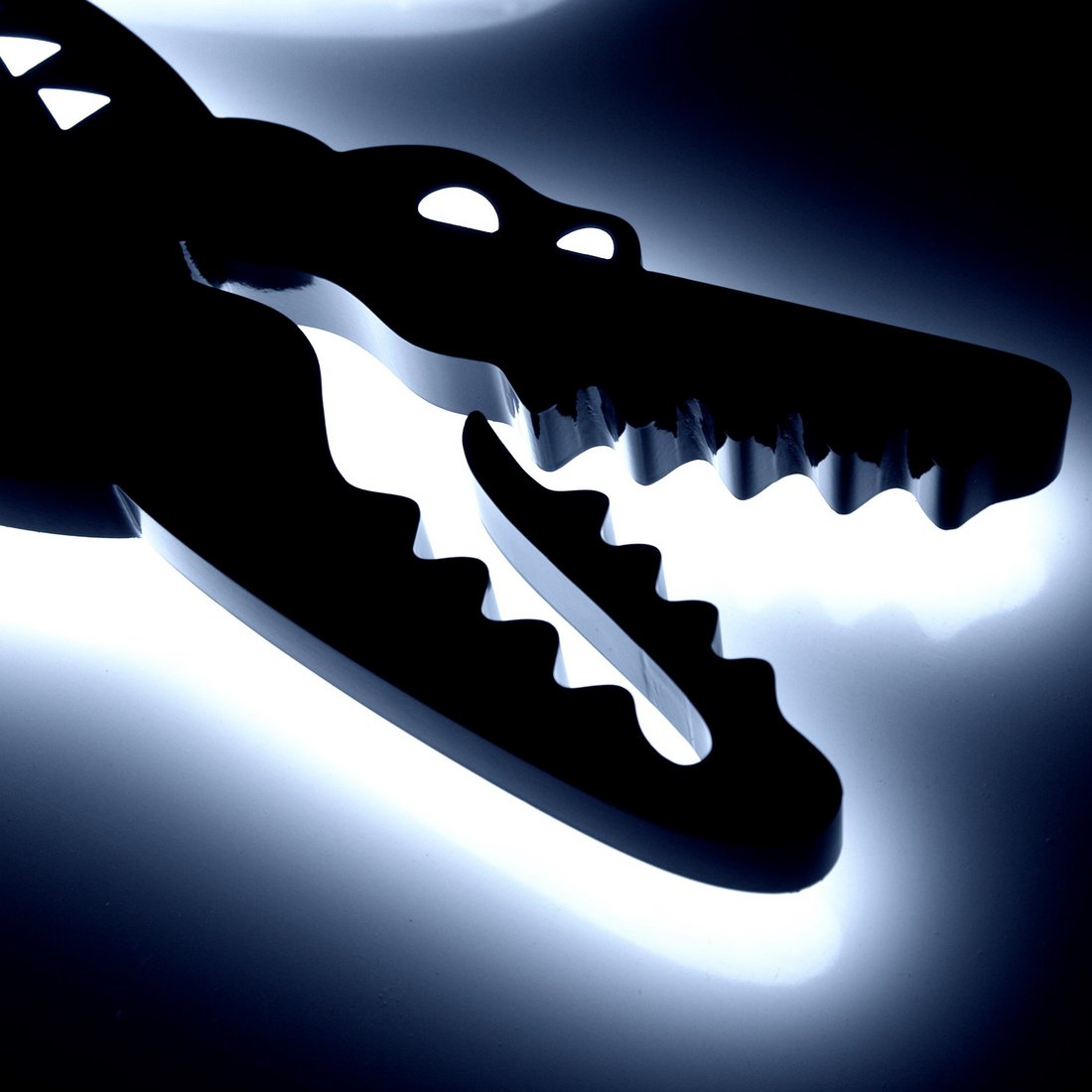 LED Krokodil Leuchtreklame
