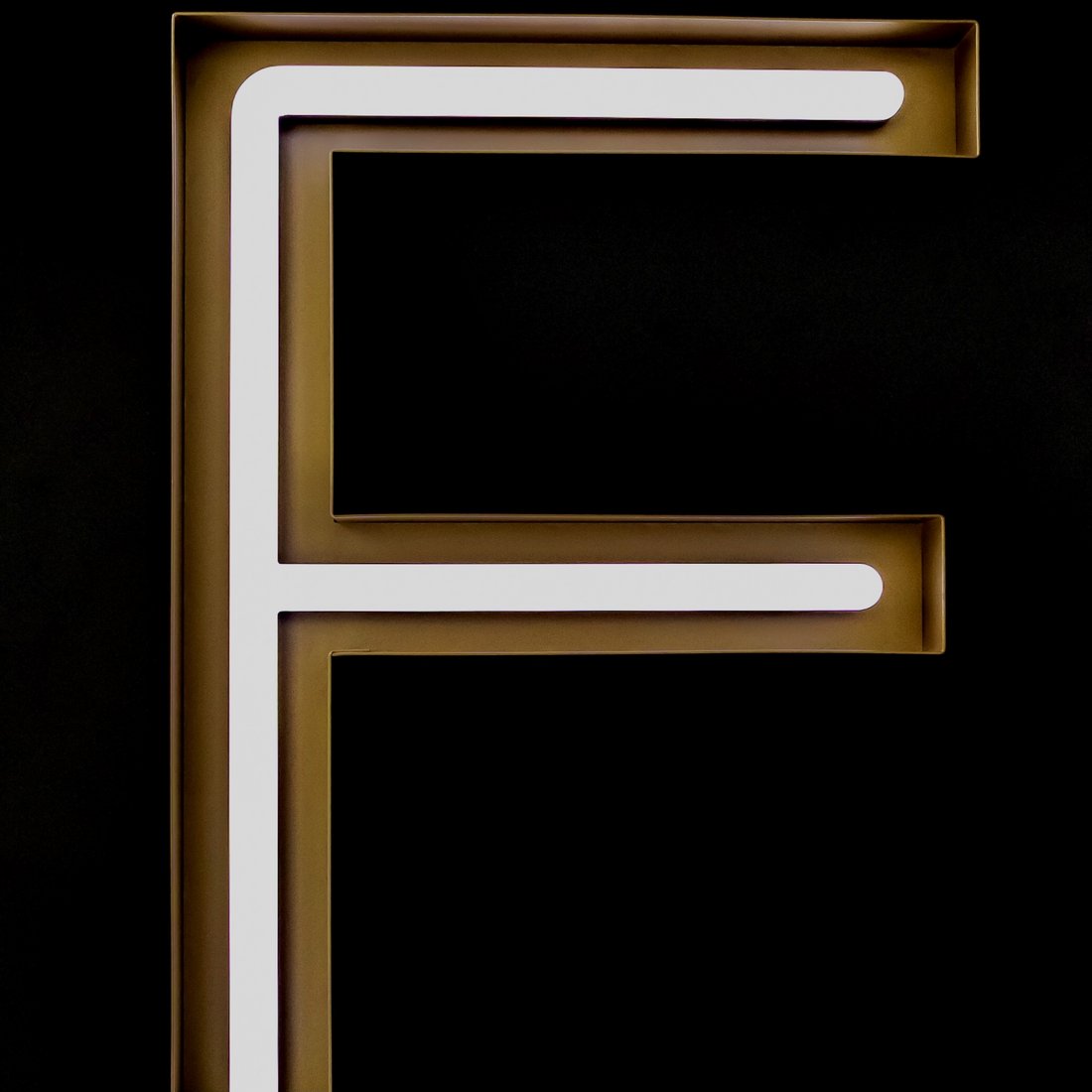 Profile letter FL neon