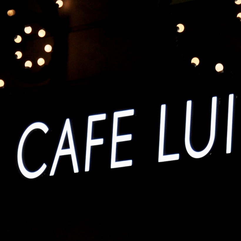 LED full acrylic letters cafe Luitpold